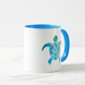 Mug Ocean Art - Tortue 1 (Devant droit)
