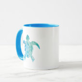 Mug Ocean Art - Tortue 1 (Devant gauche)