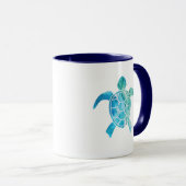 Mug Ocean Art - Tortue 2 (Devant droit)