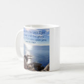 Mug Ocean Bible Verse Lever et Shine Christian (Devant gauche)