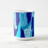 Mug Océan Bleu Icy Abstrait (Centre)