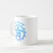 Mug Ocean Blue Tribal Turtle Saint Thomas (Devant gauche)