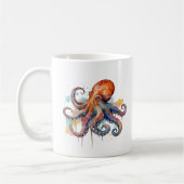 Mug Océan Caprice : Pieuvre Colorée (Gauche)