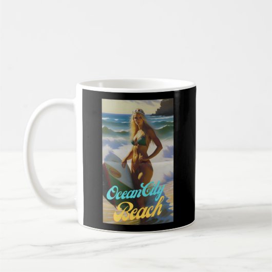 Mug Ocean City Beach Maryland Parasures Belle (Gauche)