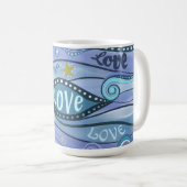 Mug Océan d'amour Art contemporain (Devant droit)