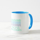 Mug Océan de vague des Palisades du Pacifique (Devant droit)