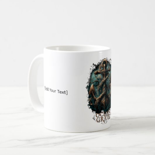 Mug Ocean Grave Kraken Anchor Dark Fantasy (Devant gauche)