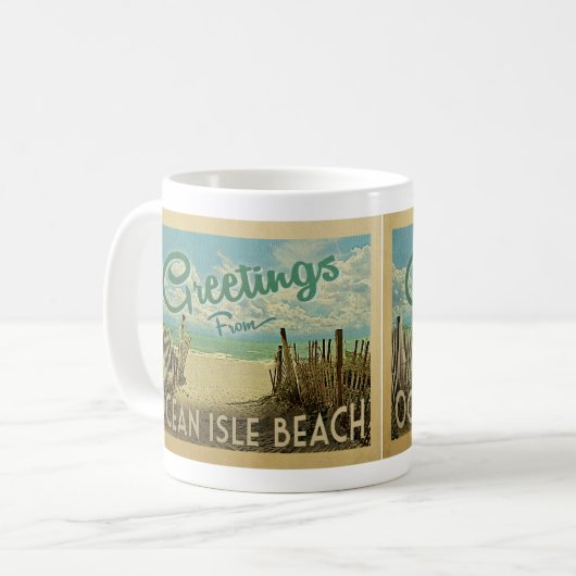 Mug Ocean Isle Beach Vintage voyage (Devant gauche)