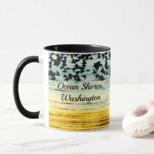 Mug Ocean Shores, Washington, Photo du coucher de sole