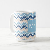 Mug Ocean Waves Chevron (Devant gauche)