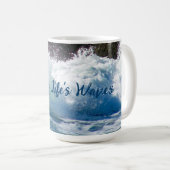 Mug Ocean Waves "Riding Life's Waves" (Devant droit)