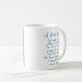Mug Oceanic Blue Whale and Coastal Poem (Devant droit)
