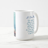 Mug Oceanic Blue Whale and Coastal Poem (Devant droit)