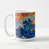 Mug Oceanic Coastal Ocean Waves Sunset   (Gauche)