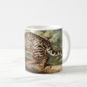 Mug Ocelot, chat léopard (Felis pardalis) Illustration (Devant droit)
