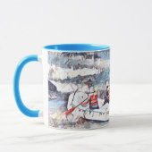 Mug Ocoee River Tennessee Peinture de rafting en eau v (Gauche)