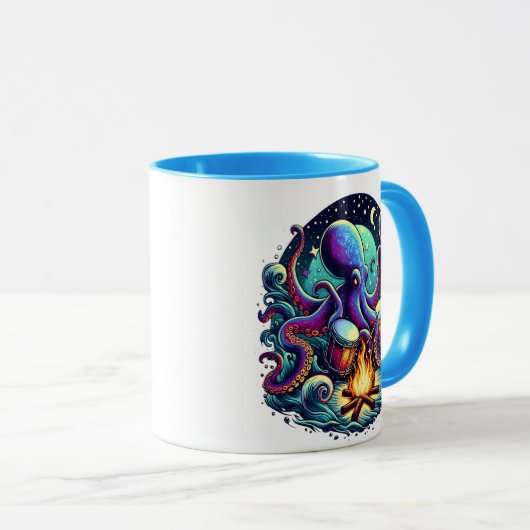 Mug Octo-Beats par le feu (Devant droit)