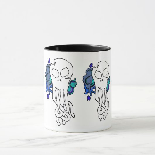 Mug Octo Crâne bleu (Centre)