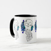 Mug Octo Crâne bleu (Devant gauche)