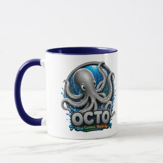 Mug Octo Octopus – Restez curieux. Allez loin.