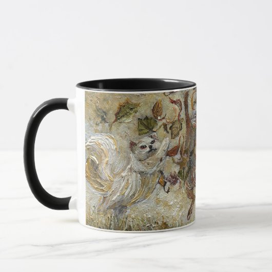Mug October Fun Whimsical Autumn Forest Animals (Gauche)