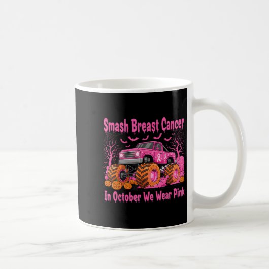 Mug October We Wear Nk Monster Truck Halloween Breast (Droite)