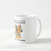 Mug Octoberfest Brats et bière Fall Party Retro (Devant droit)