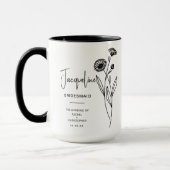 Mug Octobre Bridesmaid | Fleur de naissance Pot Marigo (Gauche)