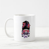 Mug Octobre Fille - Éffrayant Messy Bun Vibes (Gauche)