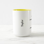 Mug Octobre Fleur de naissance Marigold et Cosmos (Centre)