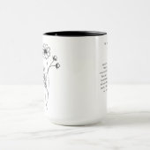 Mug Octobre Flower Girl | Fleur de naissance Cosmos (Centre)