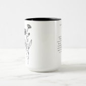 Mug Octobre Flower Girl | Fleur de naissance Pot Marig (Centre)