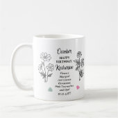 Mug Octobre Marigold et Cosmos (Gauche)