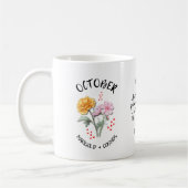 Mug OCTOBRE Mois de naissance Fleur Chrétien personnal (Gauche)
