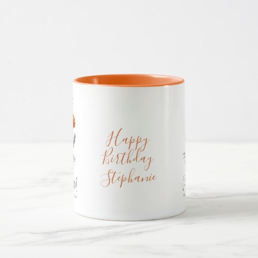 Mug Octobre Mois de naissance Fleur Marigold Anniversa (Centre)