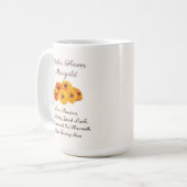 Mug Octobre Mois de naissance Fleur Marigold Elegant (Devant gauche)