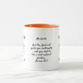 Mug OCTOBRE Mois de naissance Fleur personnalisée Mari (Centre)