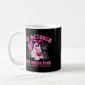 Mug Octobre Nous Portons Le Cancer Du Sein Rose Femmes (Gauche)