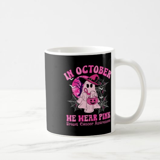 Mug Octobre Nous Portons Le Cancer Du Sein Rose Femmes (Droite)