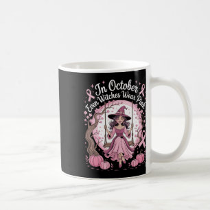 Mug Octobre Soutien Pink Ribbon sorcière Conception de