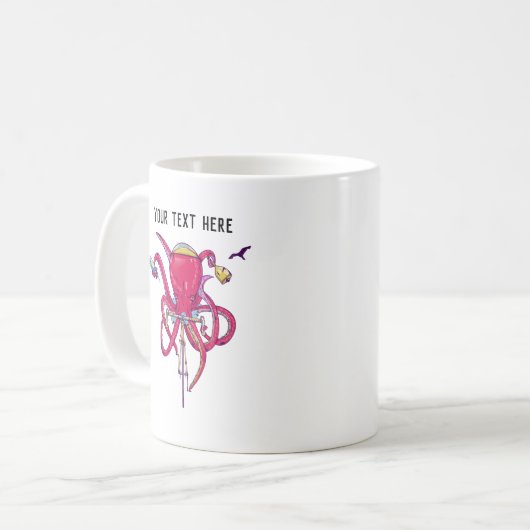 Mug Octopus à vélo (Devant gauche)