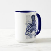 Mug Octopus bleu (Devant droit)