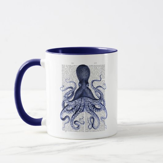 Mug Octopus bleu (Gauche)