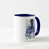 Mug Octopus bleu (Devant droit)