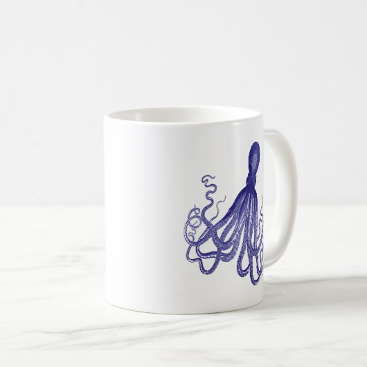 Mug Octopus bleu 5 (Devant droit)
