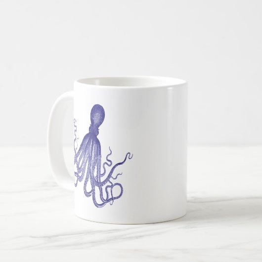 Mug Octopus bleu 5 (Devant gauche)