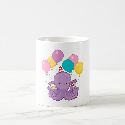 Mug Octopus d'anniversaire