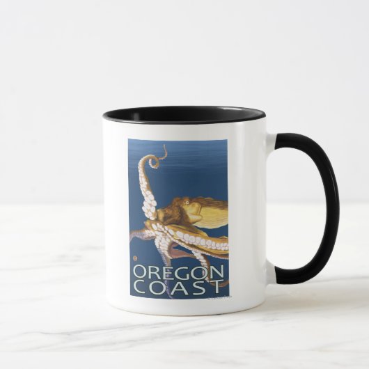Mug Octopus de la côte de l'Oregon (Droite)