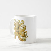 Mug Octopus illustration antique monstre marin (Devant gauche)