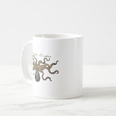 Mug Octopus Kraken Illustration Vintage (Devant gauche)
